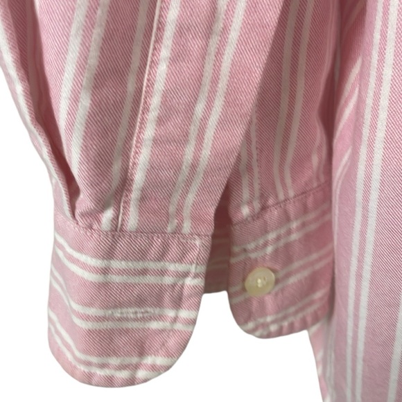 ABERCROMBIE & FITCH The Big Shirt Long-Sleeve Button-Down Pink Men’s Size L - Picture 6 of 7